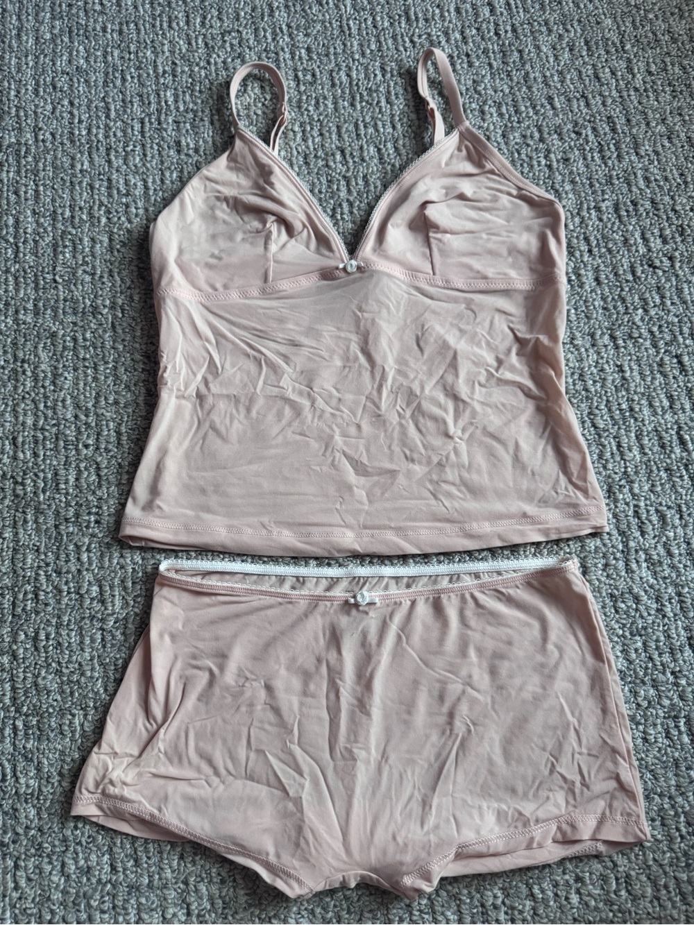 Women’s Lightweight Camisole & Shorts Sleep Set - Blush Pink